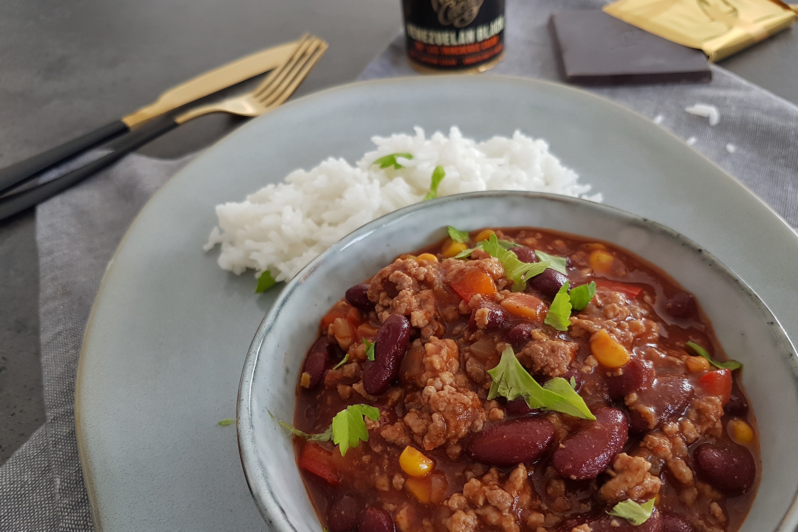 Chilli con carne s čokoládou