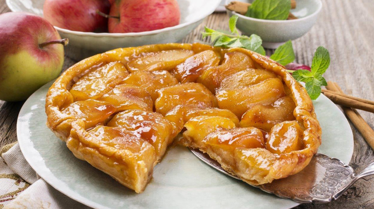 Obrácený jablečný koláč Tarte Tatin