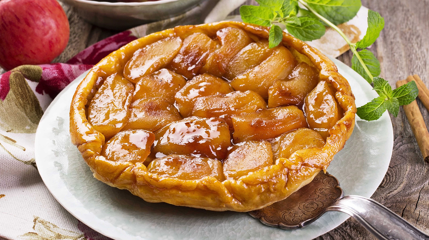 Obrácený jablečný koláč Tarte Tatin