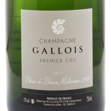 Champagne Gallois Premier Cru Brut Millésime 2009