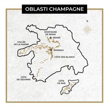 Oblasti pěstování Champagne