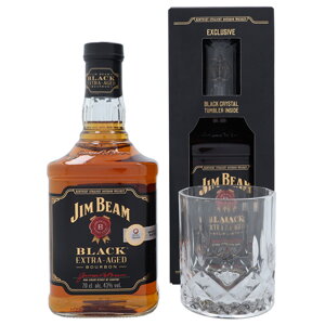 Jim Beam Black Extra Aged + sklenice