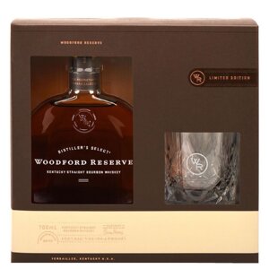 Woodford Reserve Kentucky Straight Bourbon + 1 sklenice