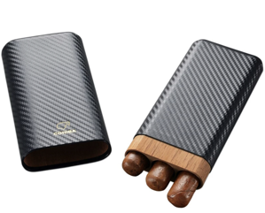 Cohiba pouzdro na 3 doutníky - Karbon a Cedr  