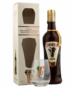 Amarula African Rum & Cream Liqueur + sklenicí