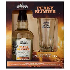 Peaky Blinder Spiced Dry Gin + sklenice
