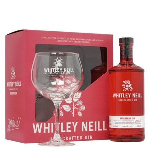 Whitley Neill Raspberry Glass Set