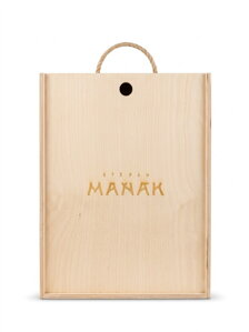 Maňák dřevěný box na 3 láhve