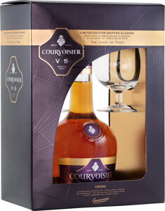 Courvoisier VS + 2 sklenice