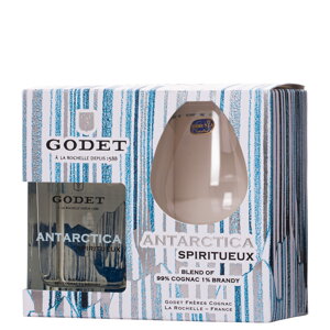 Godet Antarctica Icy White 0,5 l + sklenice