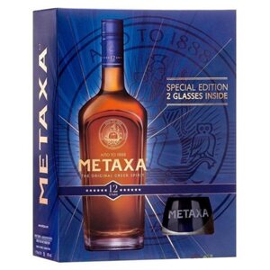 Metaxa 12* + 2 sklenice