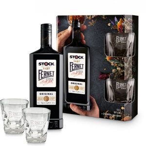 Fernet Stock 0,5 l + 2 sklenice