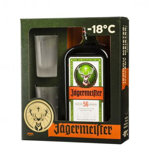 Jägermeister + 2 sklenice