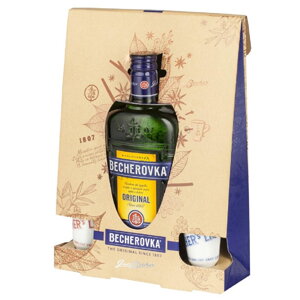 Becherovka Original 0,5 l + 2 sklenice