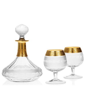 Splendid sklenice na brandy s karafou