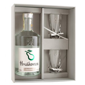 Hruškovica Žufánek 0,5 l + 2 sklenice