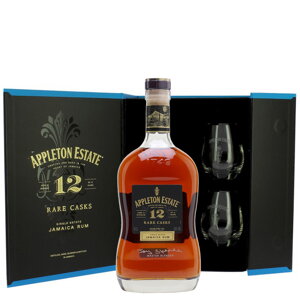 Appleton Estate Rare Blend 12 Years Old + 2 sklenice