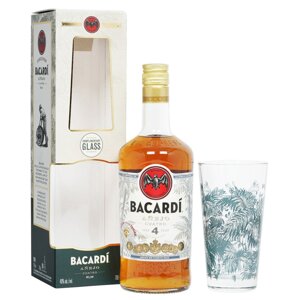 Bacardí Añejo Cuatro + sklenice