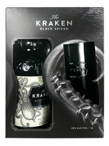 Kraken Black Spiced Rum 1 l + sklenice