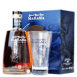 Marama Origins Spiced Rum + sklenice