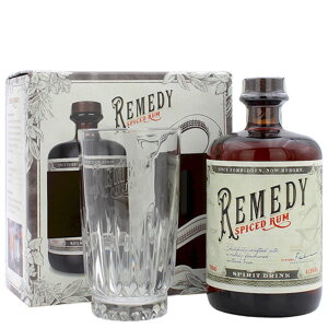Remedy Spiced Rum + sklenice