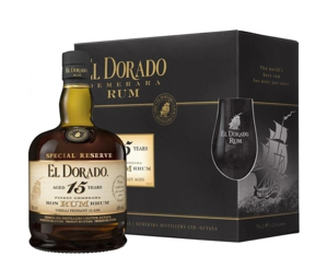 El Dorado Special Reserve 15 Year Old + 2 sklenice