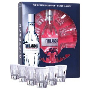 Finlandia + 6 sklenic