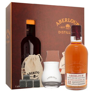 Aberlour 12 Years Old Glass & Stone Set