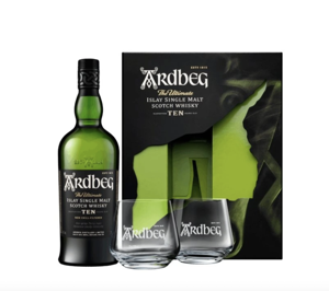 Ardbeg Ten Years Old + 2 sklenice