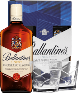 Ballantine’s Finest + 2 sklenice