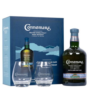 Connemara Distillers Edition + 2 sklenice