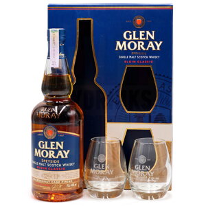 Glen Moray Elgin Classic Chardonnay Cask + 2 sklenice
