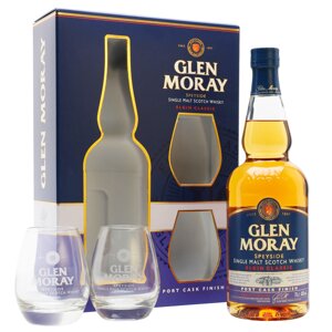 Glen Moray Elgin Classic Port Cask + 2 sklenice