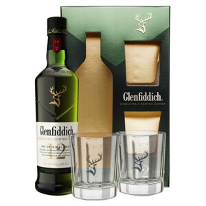 Glenfiddich 12 Years Old + 2 sklenice