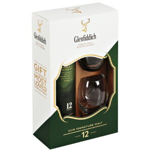 Glenfiddich 12 Years Old + 2 sklenice