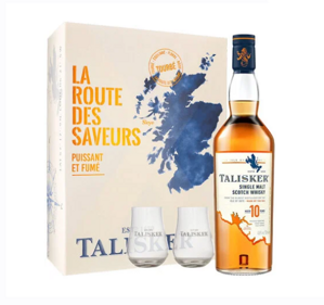 Talisker 10 Years Old + 2 sklenice