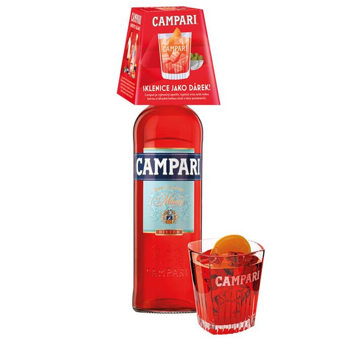 Campari + sklenice