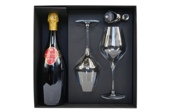 Gosset Grande Réserve Brut + 2 sklenice + stopper