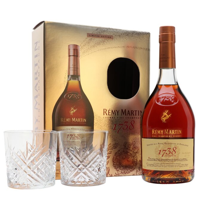 Rémy Martin 1738 Accord Royal + 2 sklenice