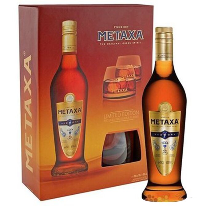 Metaxa 7* + 2 sklenice