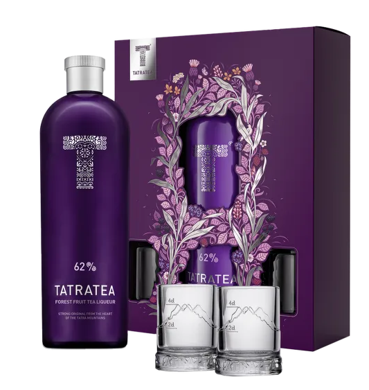 Tatratea 62 % Forest Fruit + 2 sklenice