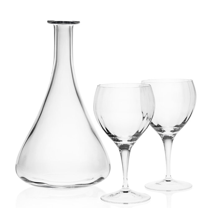 Optic sklenice na víno s dekantérem