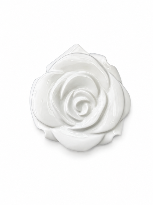3D Wallpaper ROSE White