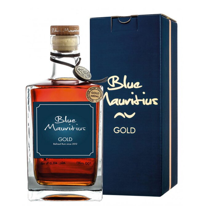 Blue Mauritius Gold Gift Box
