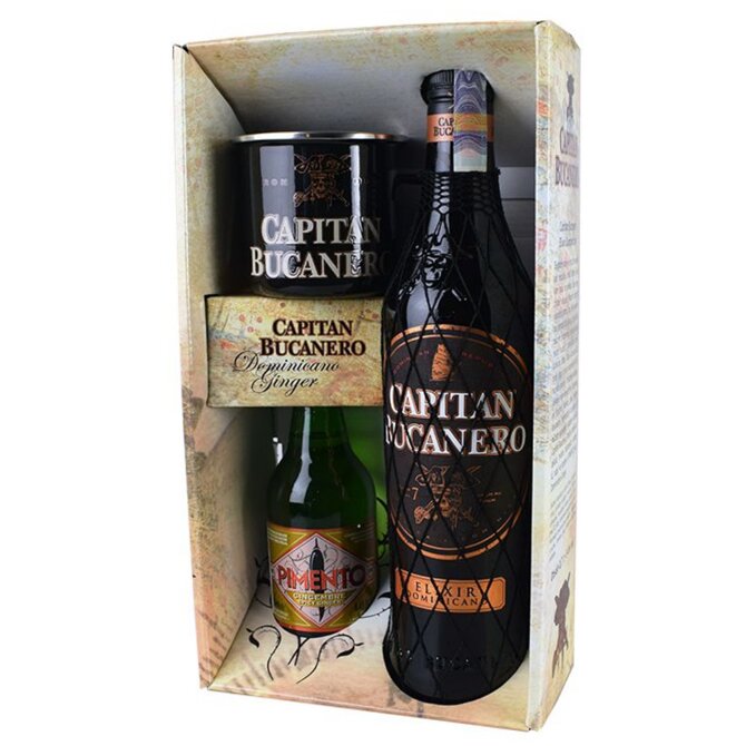 Capitan Bucanero Elixir Dominicano + plechový hrnek a limonáda