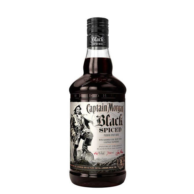 Captain Morgan Black Spiced Rum 1 l