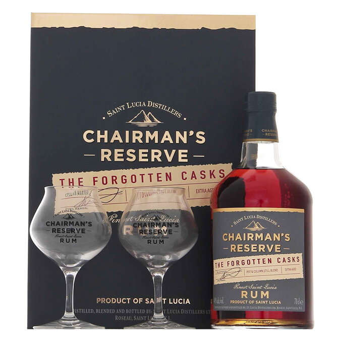 Chairman‘s Reserve The Forgotten Casks + 2 sklenice