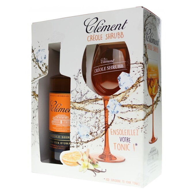 Clément Creole Shrubb Liqueur d'Orange + sklenice