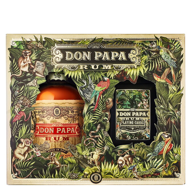 Don Papa + hrací karty