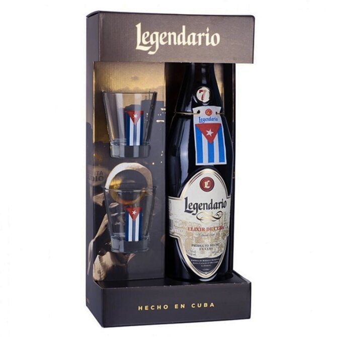 Legendario Elixir de Cuba + 2 sklenice